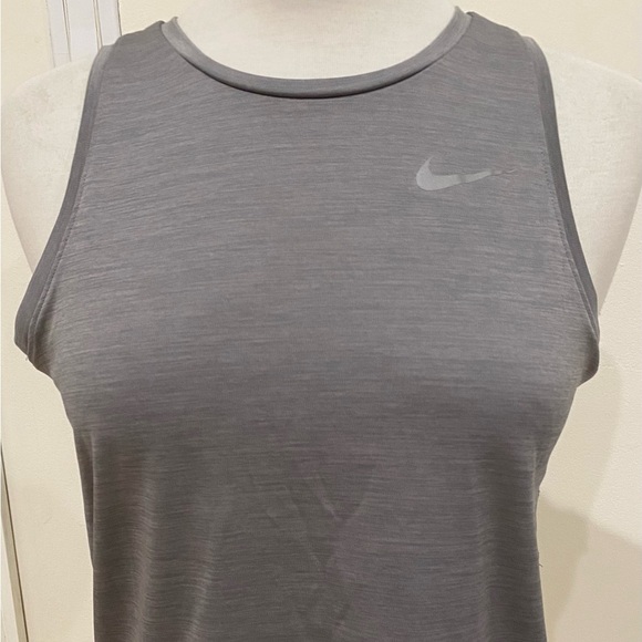 Nike Tops - Nike - Dry Fit, Mesh Back Running Tank in Grey - Size : S